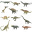 Figurine dinozauri din plastic, 12 buc. – Educative multicolore 1