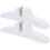 Room Divider Wood Base Support White 2 pcs 1