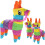 Mini Donkey Piñata 4" x 7" Rainbow Fiesta Decor 1