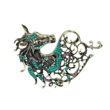 Klassieke paardenkop vorm broche chique decoratieve pin-Groente