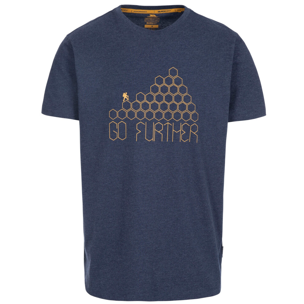 Trespass Men's Navy Buzzinley T-Shirt In | Size: Large - Image 2