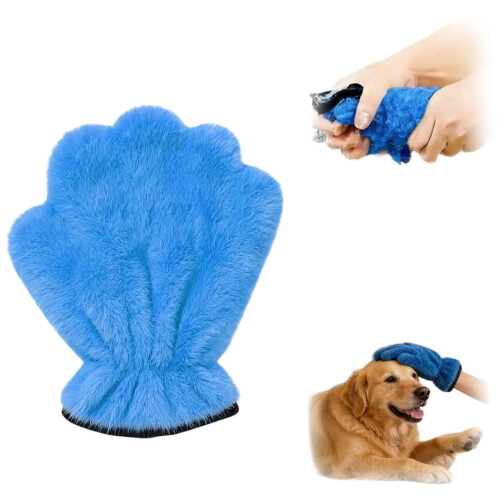 Korallfleece Pälsvårdshandskar – Dubbelsidiga, 2