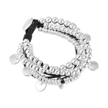 Multiple Strands Retro Styles Silver Plated Cuff With-Silver