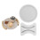 Creative Silicone Mold Elegant Round Flowerpot Tray Molds-L 1