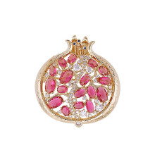 Gemstones Pin Sturdy Metal Accessory For Weddings And Business