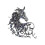 Trendy Alloy Horse Design Brooch Versatile Accessory-Blue 1