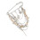 Dazzling Copper Plated Heart Brooch With Quick Release Clasp For 1