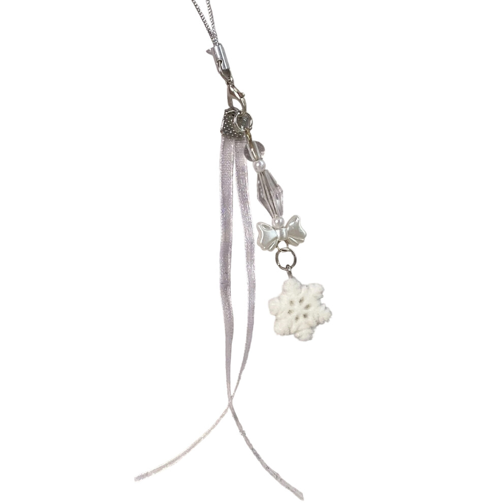 Holiday Flocking Keychain Phone Charm Sturdy Christmas Gift For 7709000643875