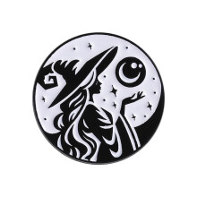 Witchcraft Jewelry Enamel Brooch Goth Accessory With-QHXZ4803