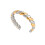 Elegant Twisted Open Bangle Stainless Steel-JDB0106008PS 1