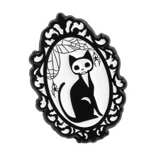 Unique Gothic Lapel Pin Vintage Skeleton Design Alloy-QHXZ5011