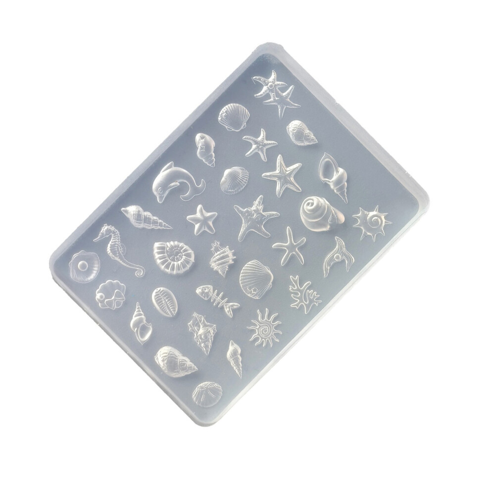 Portable Silicone Shell Shaped Mold For Professional Nail Art