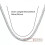 925 Sterling Silver 5mm Sideways Chain Necklace 55cm 4