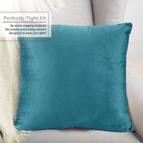 Fodere per cuscini decorativi in velluto, 61x61 cm, confezione da 4 1
