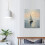 Quadro decorativo em tela com barco à vela costeiro 3