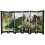 Wooden peacock 6-panel folding room divider 5