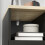 SoBuy Black Bedside Table with 2 Drawers 9