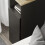 SoBuy Black Bedside Table with 2 Drawers 11