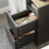 SoBuy Black Bedside Table with 2 Drawers 13
