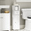 SoBuy Meuble WC blanc 20x20x85 cm 2