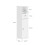 SoBuy Meuble WC blanc 20x20x85 cm 3