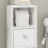 SoBuy Meuble WC blanc 20x20x85 cm 7