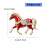 Broche cheval avec fermoir sécurisé, tenue confortable pour-Bleu 4
