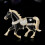 Broche cheval avec fermoir sécurisé, tenue confortable pour-Bleu 7