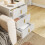 SoBuy White Bedside Table 3 Drawers Wireless Charging 13