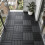 SoBuy Sort Modulær Plastikflise 30x30 cm 11