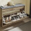 SoBuy Σκαμνί Αποθήκευσης Παπουτσιών Καφέ 75x24x53 cm 12