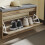 SoBuy Σκαμνί Αποθήκευσης Παπουτσιών Καφέ 75x24x53 cm 13