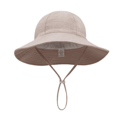 Khaki fiskerhat til småbørn 1-3 år 2