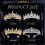 Set di tiara con strass per donna, oro e argento, 4 pezzi 4