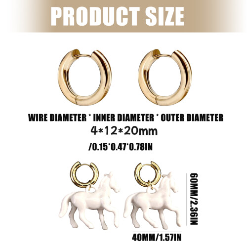 Boucles d'oreilles pendantes sculptées audacieuses, 1-Blanc 2
