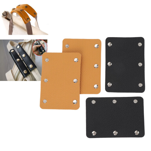 4er-Pack Gepäckgriff-Überzüge aus PU-Leder 2