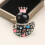 Funkelnde Kristall-Enten-Brosche, Strass-Dekoration,-Blau 5