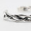 Pulseira de prata antiga com penas, ajustável. 5