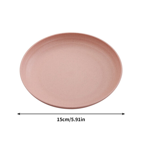 Plastic Dinner Plates Set Reusable Lightweight 12-Piece 2
