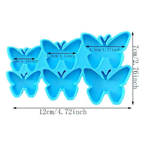 Molde de silicone para brincos e colares de borboleta 2