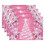 Set de 4 sets de table de Noël, 30 x 45 cm, lin rose 2