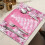 Set de 4 sets de table de Noël, 30 x 45 cm, lin rose 5