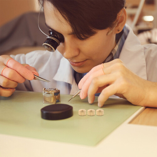 Raindrops  50 Pcs Clock Mechanism Accessories Parts Replacement Golden 2