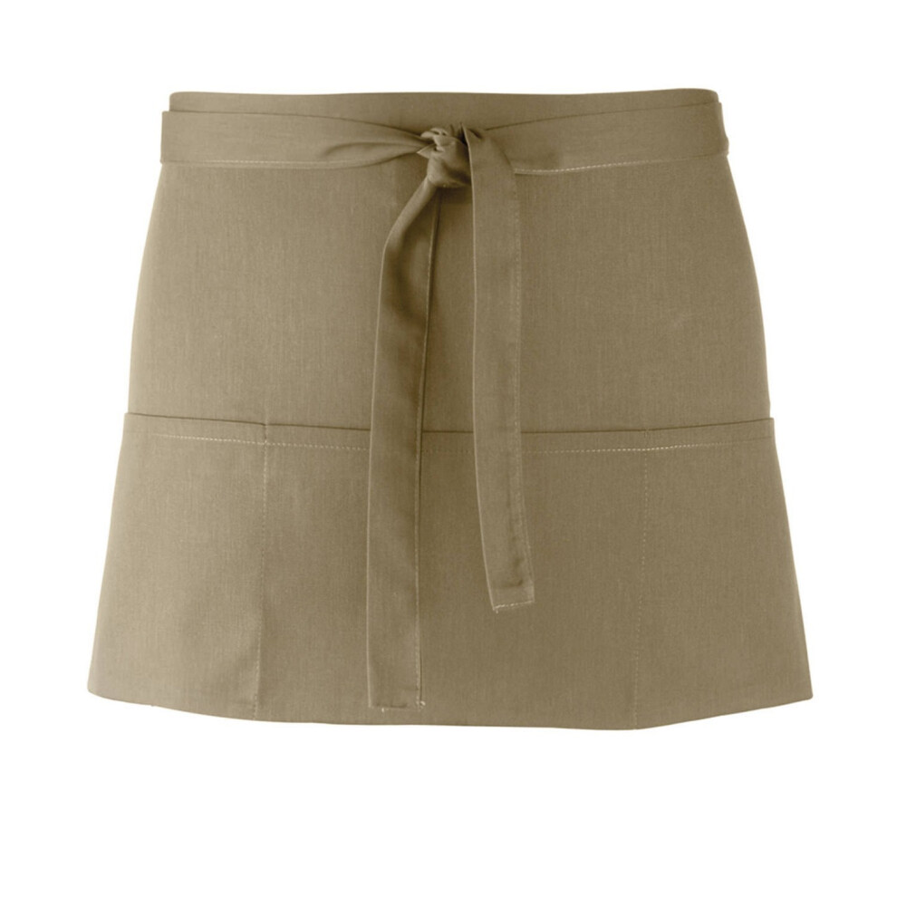 Premier (One Size, Olive) Colours 3 Pocket Short Apron