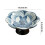 Blue Willow keramisk fruktskål 15 cm fot 3