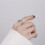 Partyschmuck, verstellbare Ringe, Retro-Stern-Design, 2