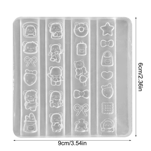 Moule artisanal en Silicone réutilisable, conception d'ours 2