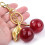 Γούρι με θέμα την τσάντα Cherry – Κόκκινο & Χρυσό Μπρελόκ για τσάντες και 5