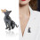 Jolie broche en forme de chiot, style dessin animé, en forme de 2