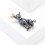 Jolie broche en forme de chiot, style dessin animé, en forme de 6